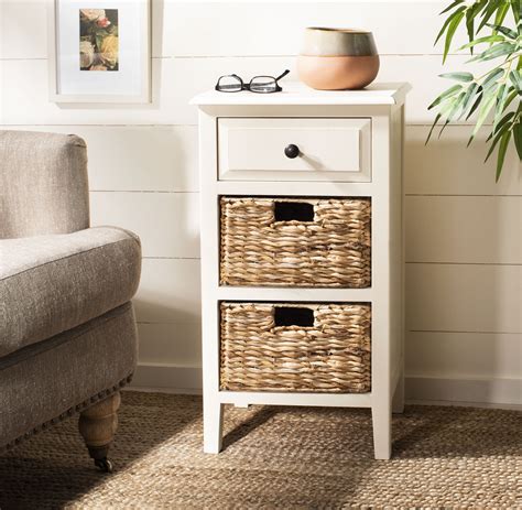 Discount Side Table With Storage Basket